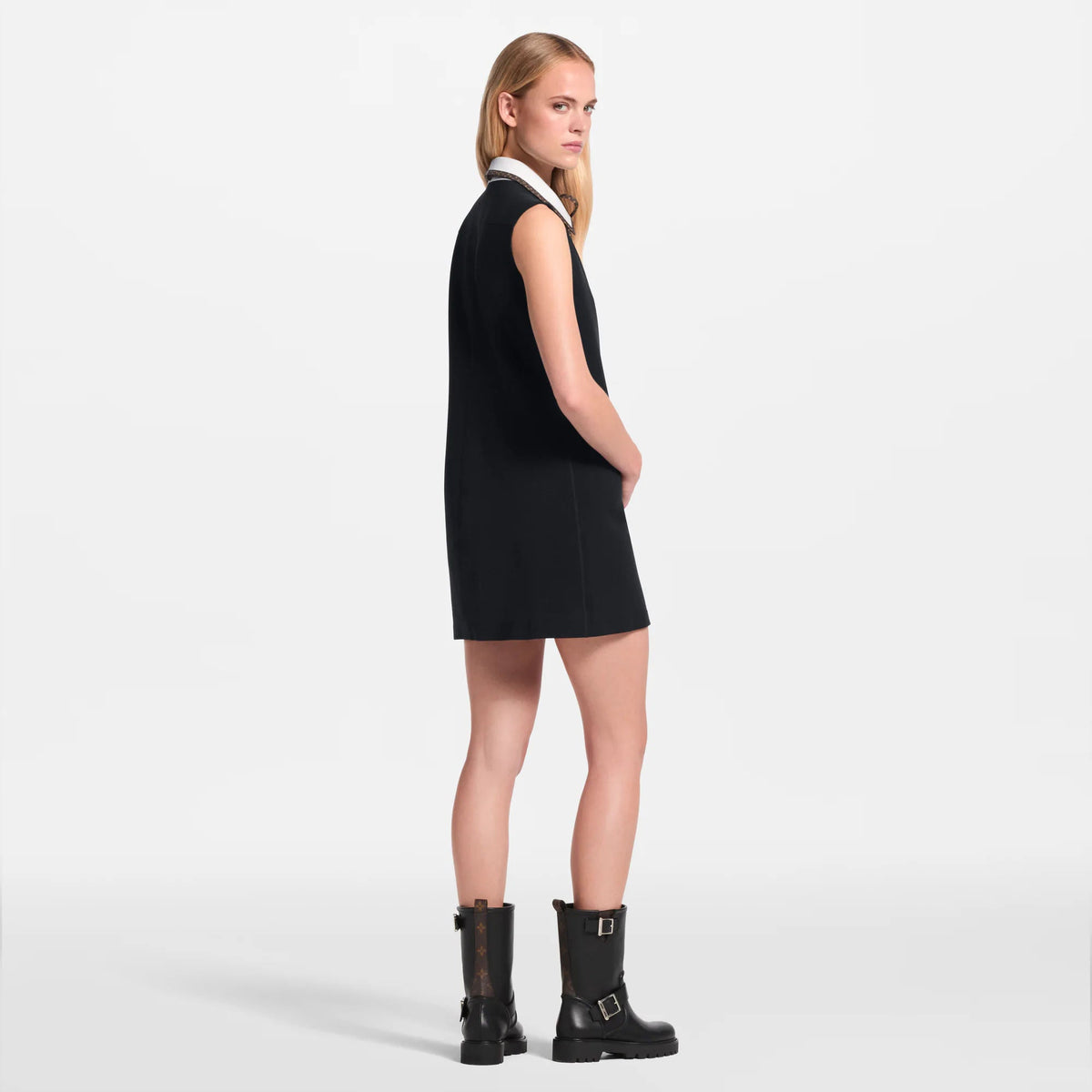 Women's Bow Color-Blocked Dress