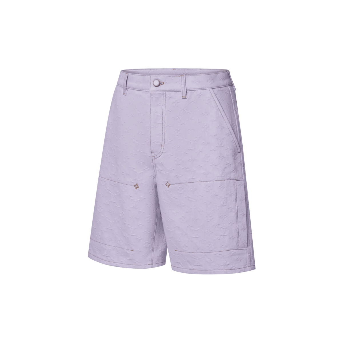 Men's Monogram Jacquard Denim Workwear Shorts