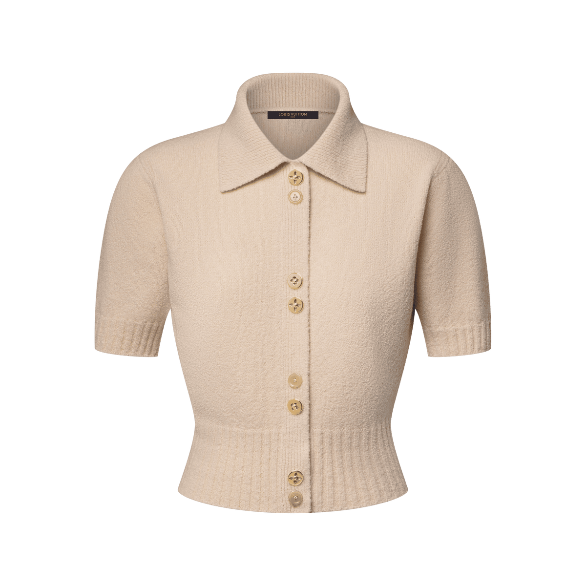 Women's Monogram Button Knit Top