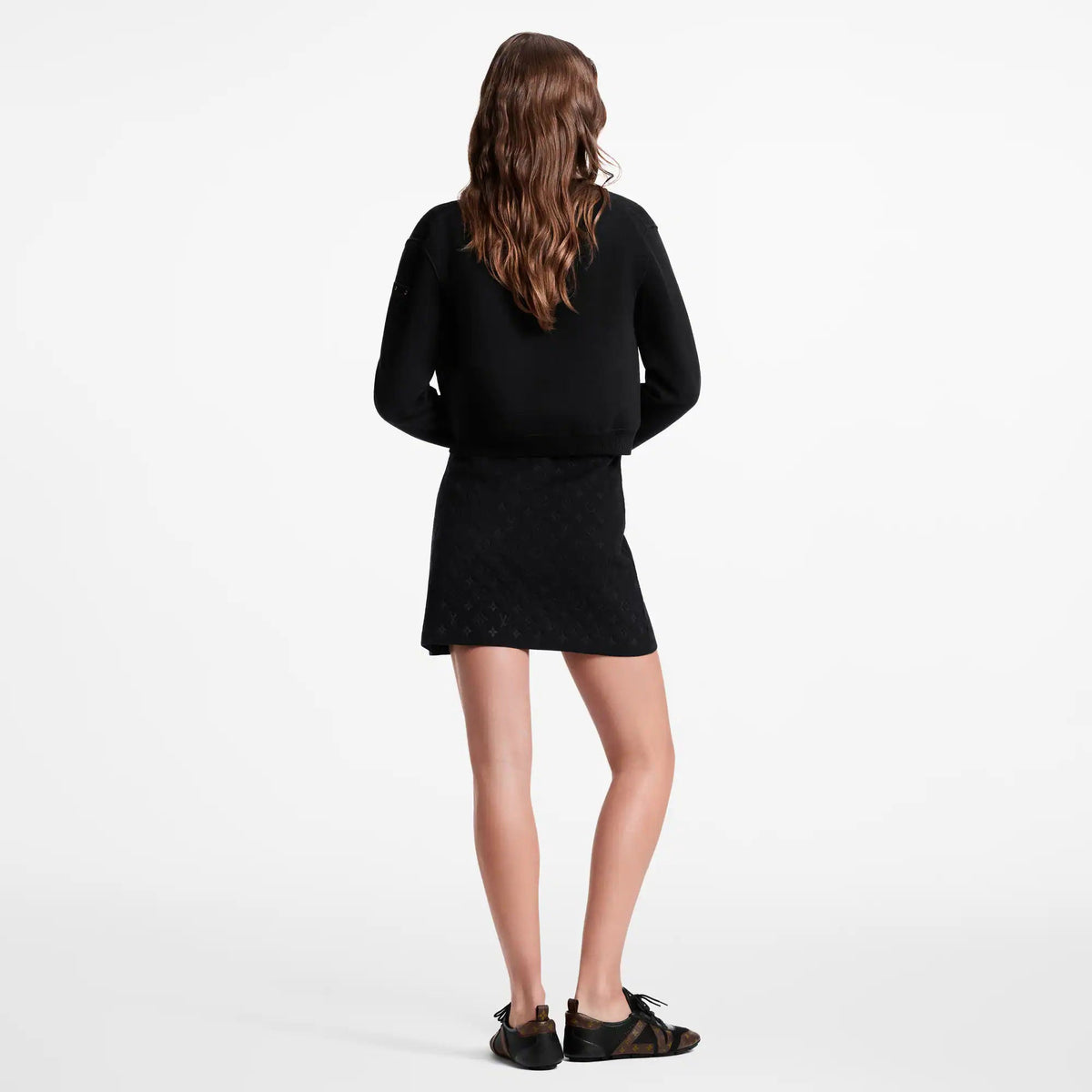Women's Monogram Accent Zip-Up Knit Jacket