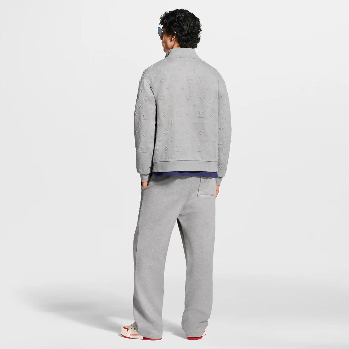 Men's Monogram Embossed Track Top