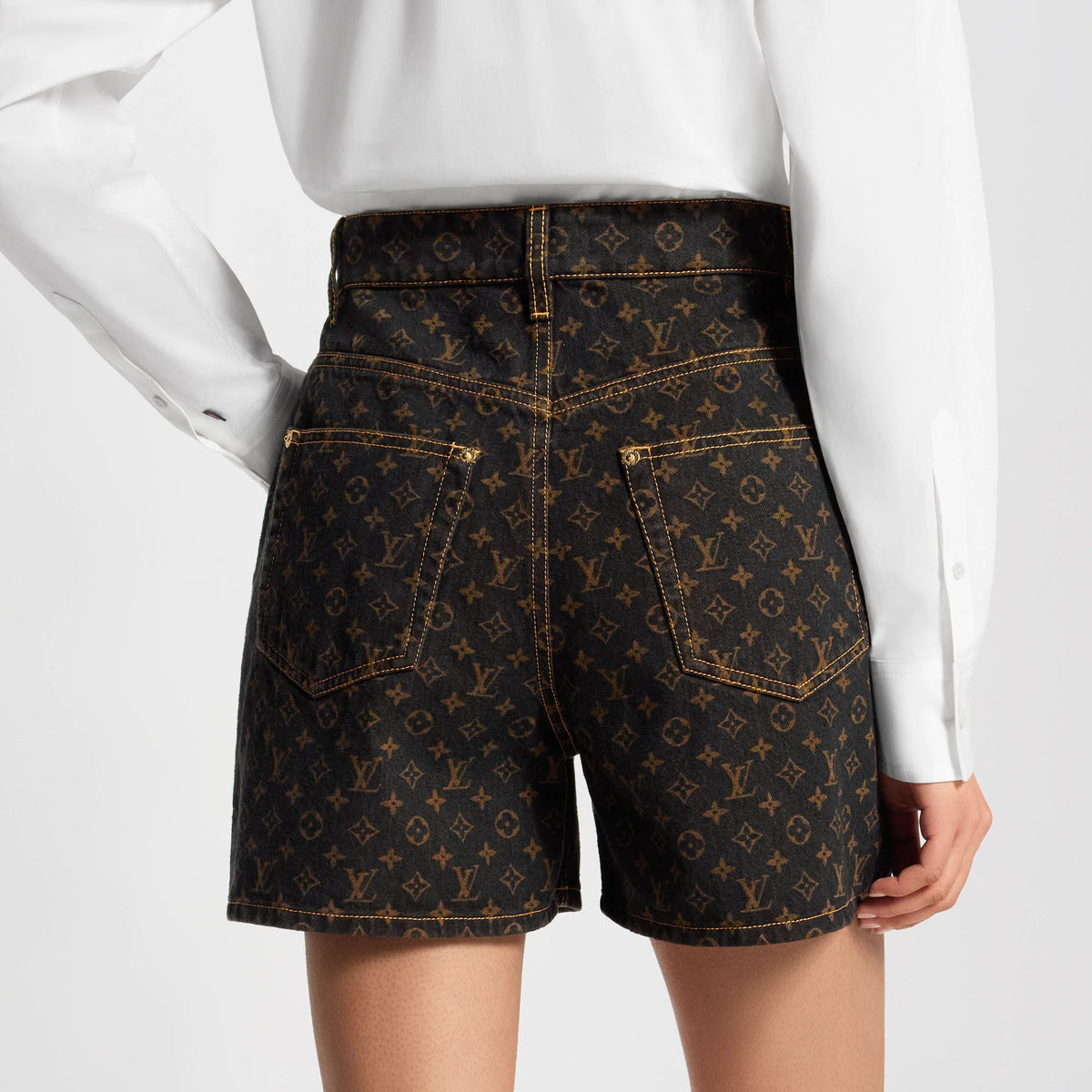 Women's Monogram Denim Shorts