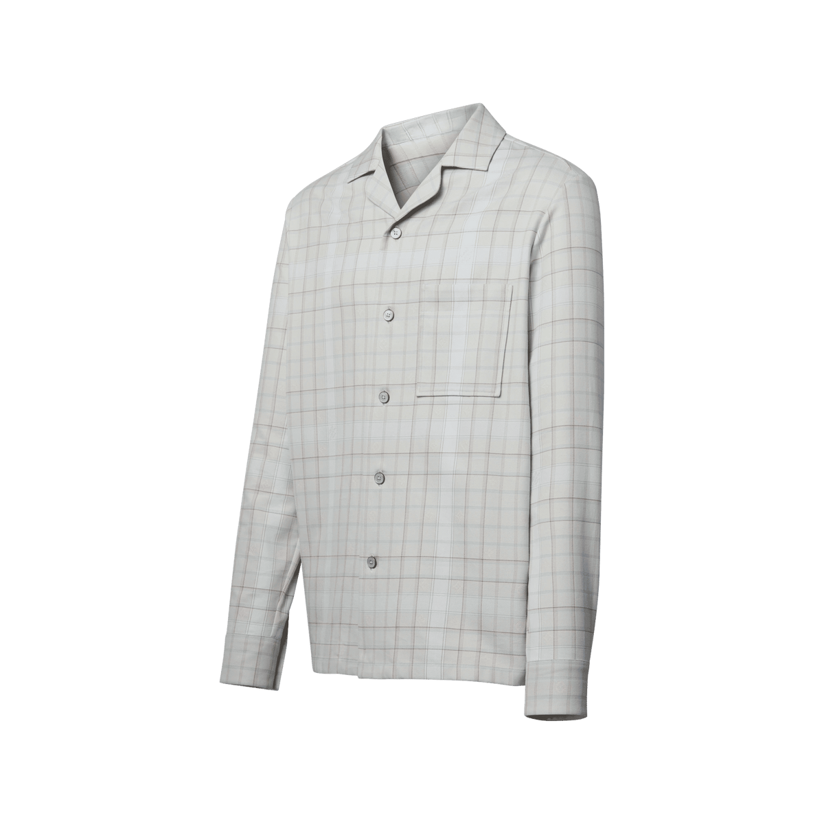 Men's Monogram Flannel Long-Sleeved Shirt