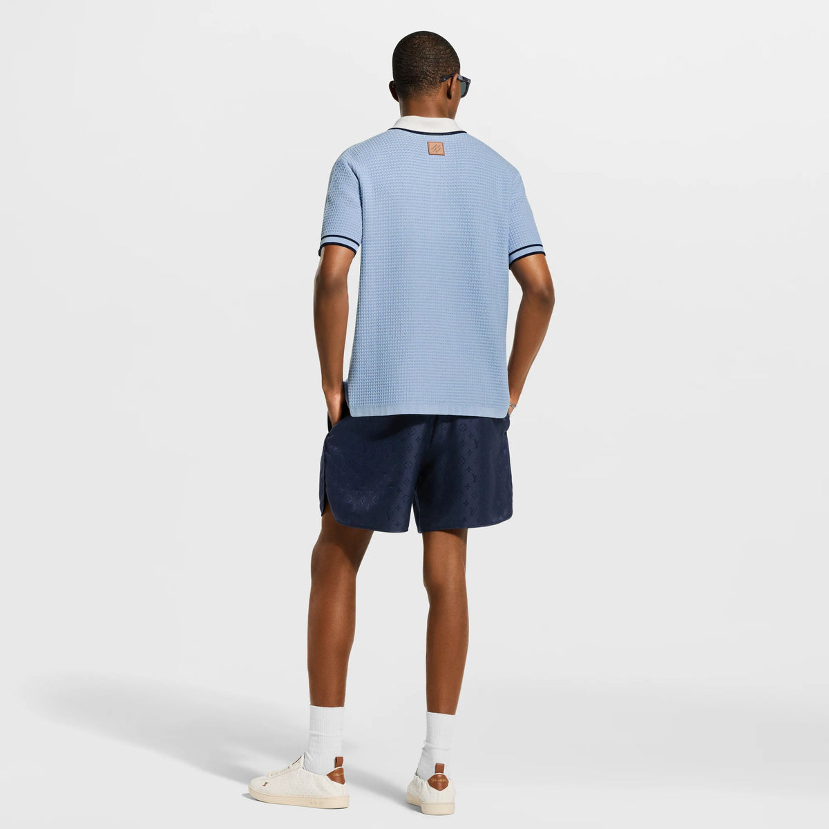 Men's Monogram Jacquard Silk Sporty Shorts