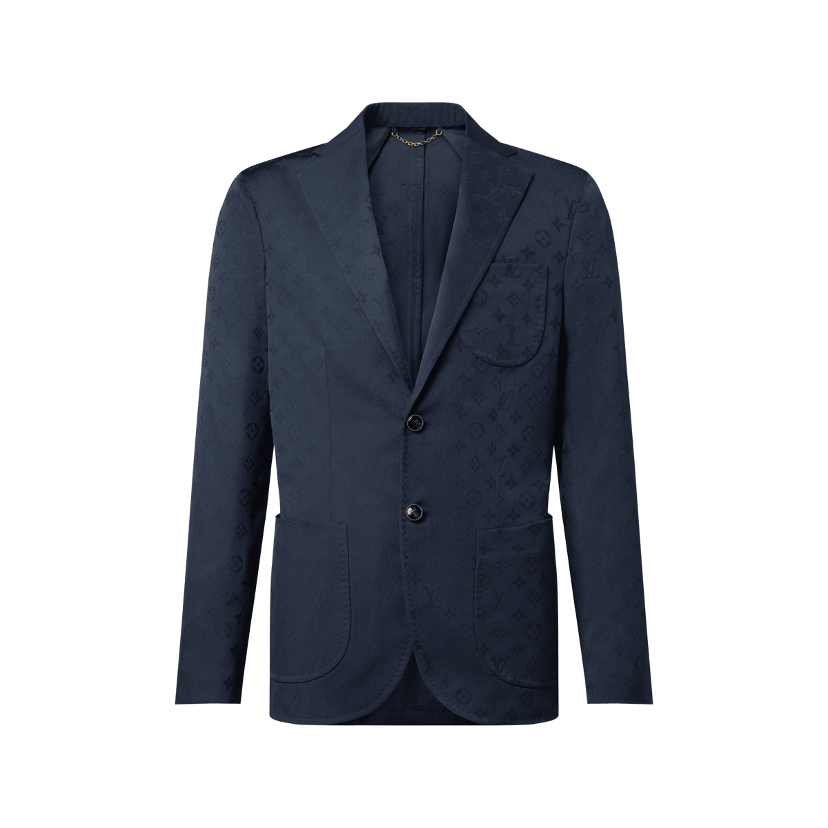 Men's Monogram Jacquard Wool Napolitana Jacket