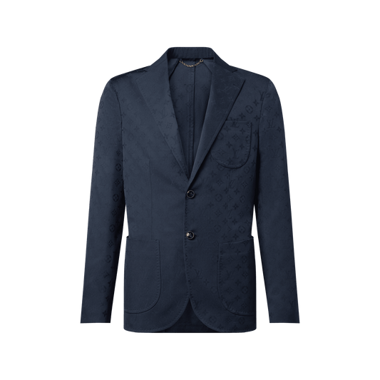 Men's Monogram Jacquard Wool Napolitana Jacket