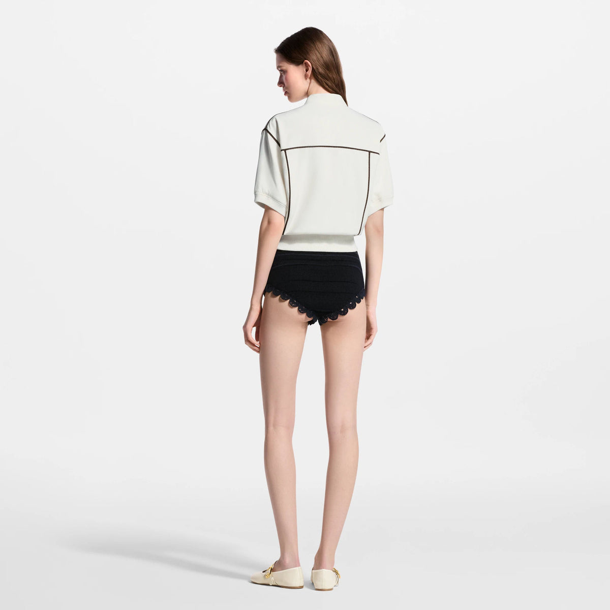 Women's Monogram Accent Short-Sleeved Bomber Jacket