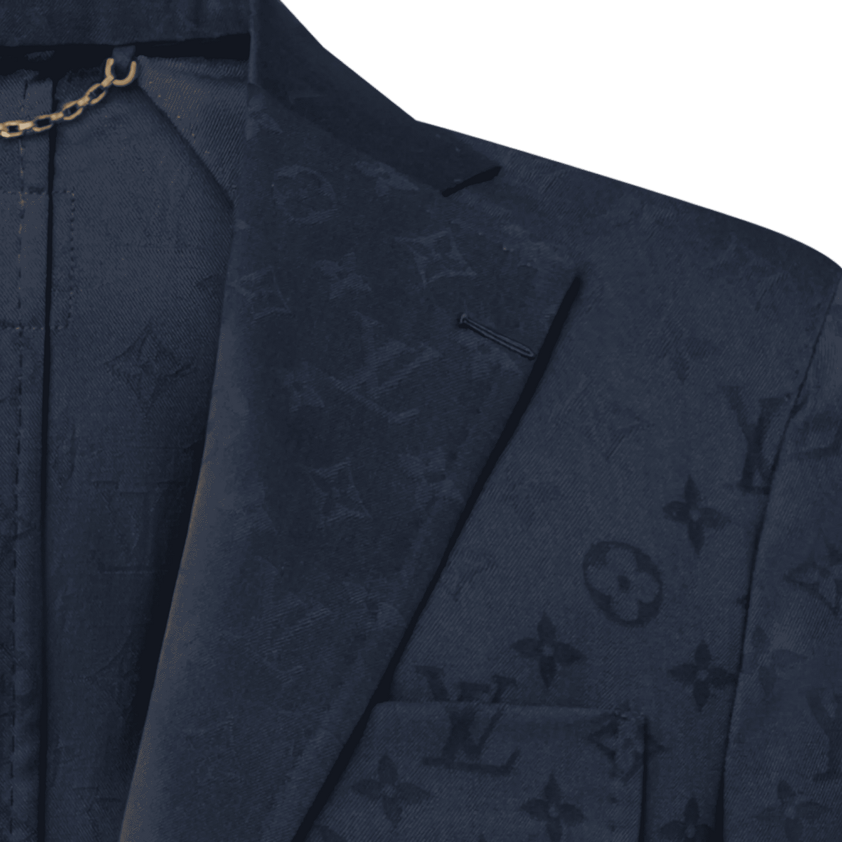 Men's Monogram Jacquard Wool Napolitana Jacket