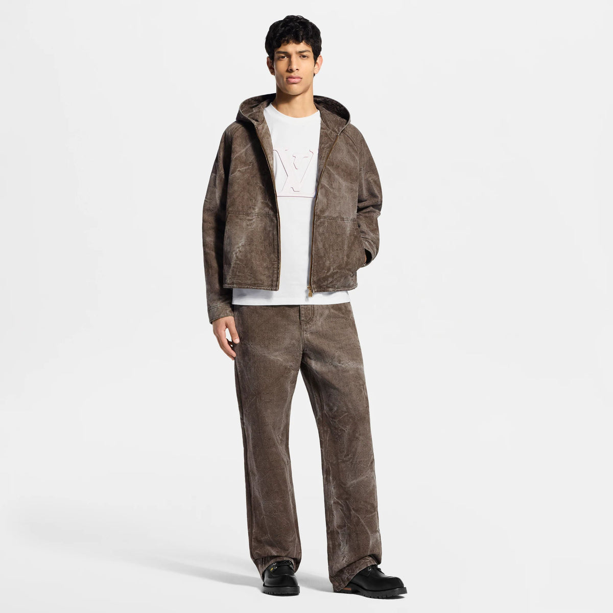Men's Monogram Jacquard Denim Skate Pants