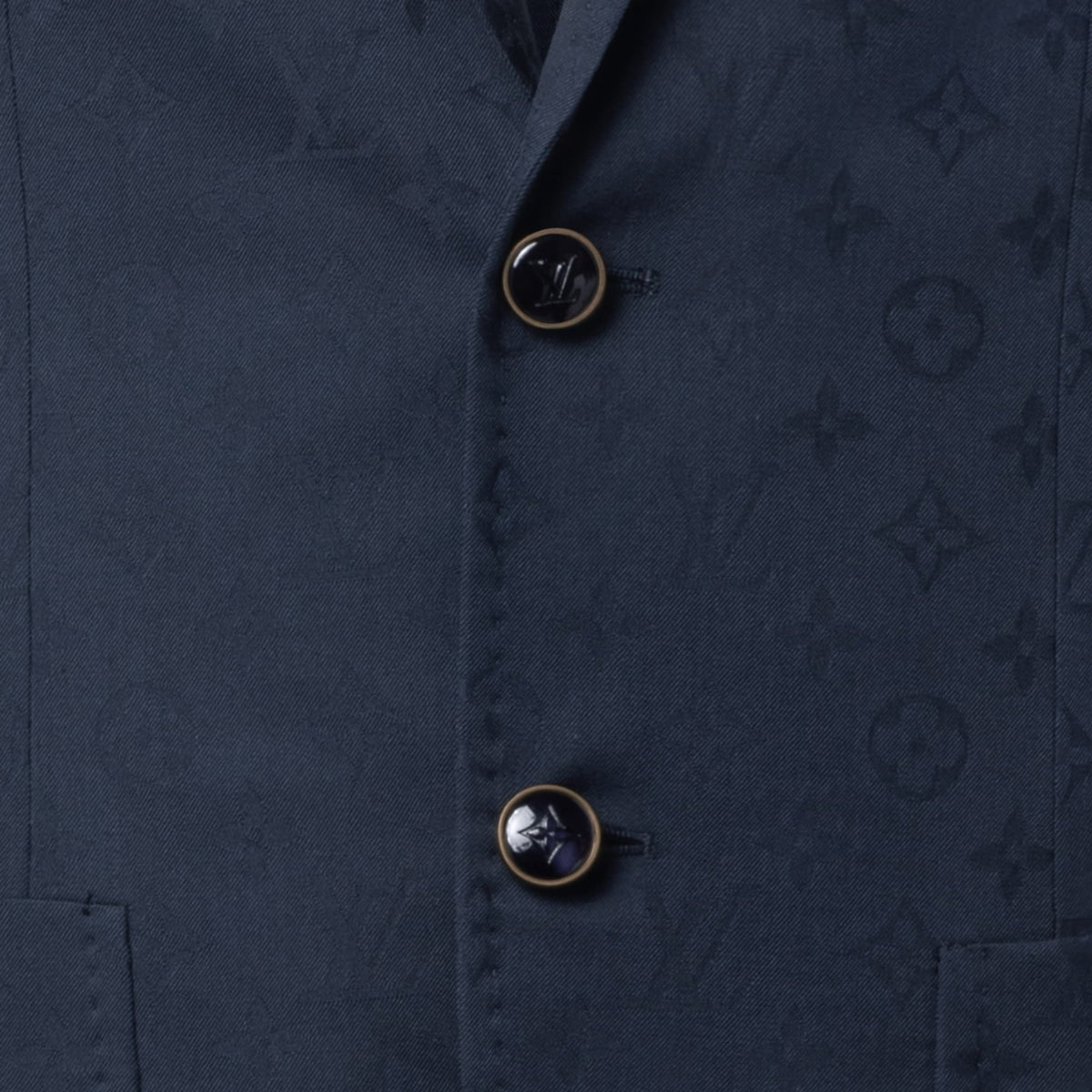 Men's Monogram Jacquard Wool Napolitana Jacket