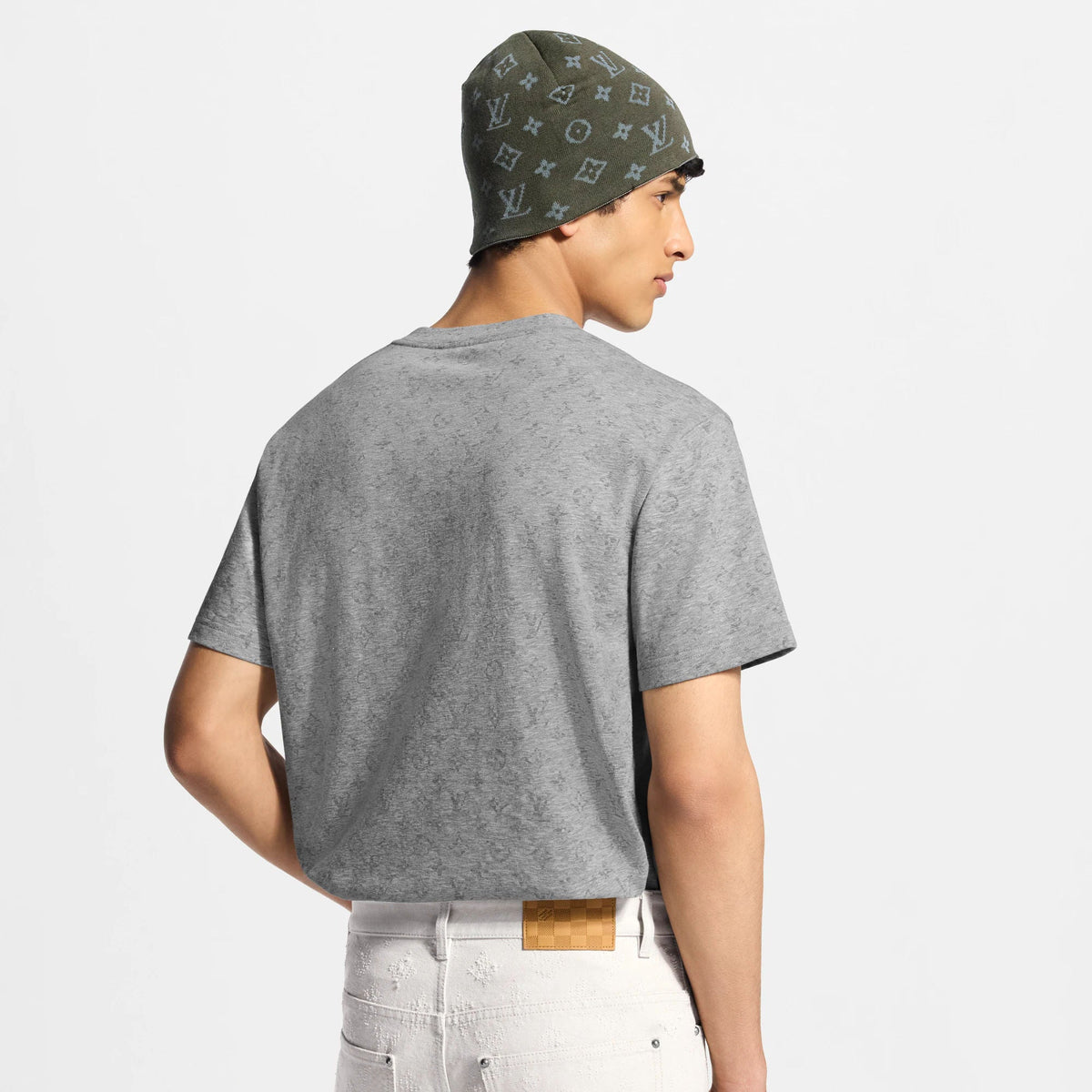 Men's Monogram Reflective Cotton T-Shirt