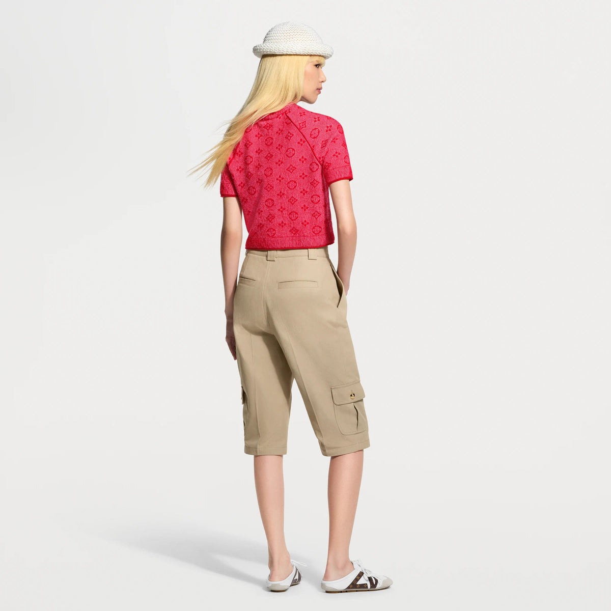 Women's Monogram Tweed-Effect Knit Top