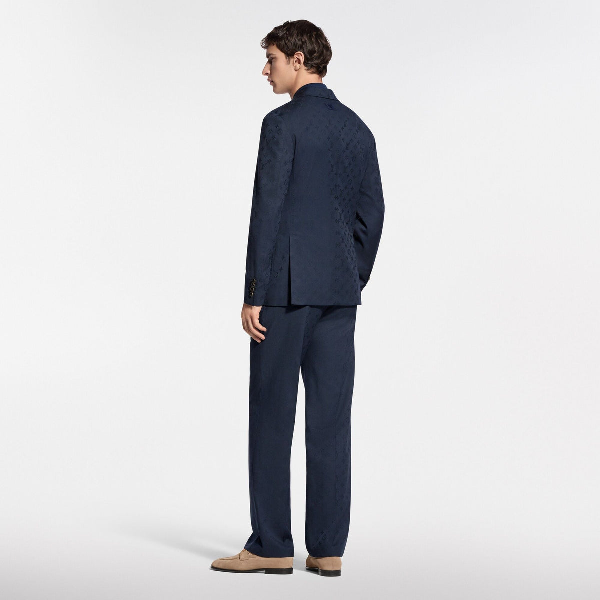 Men's Monogram Wool Drawstring Pants
