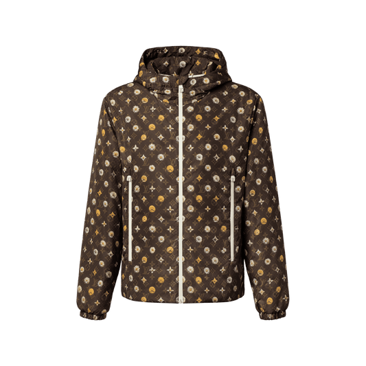 Men's Monogram Printed Nylon Windbreaker