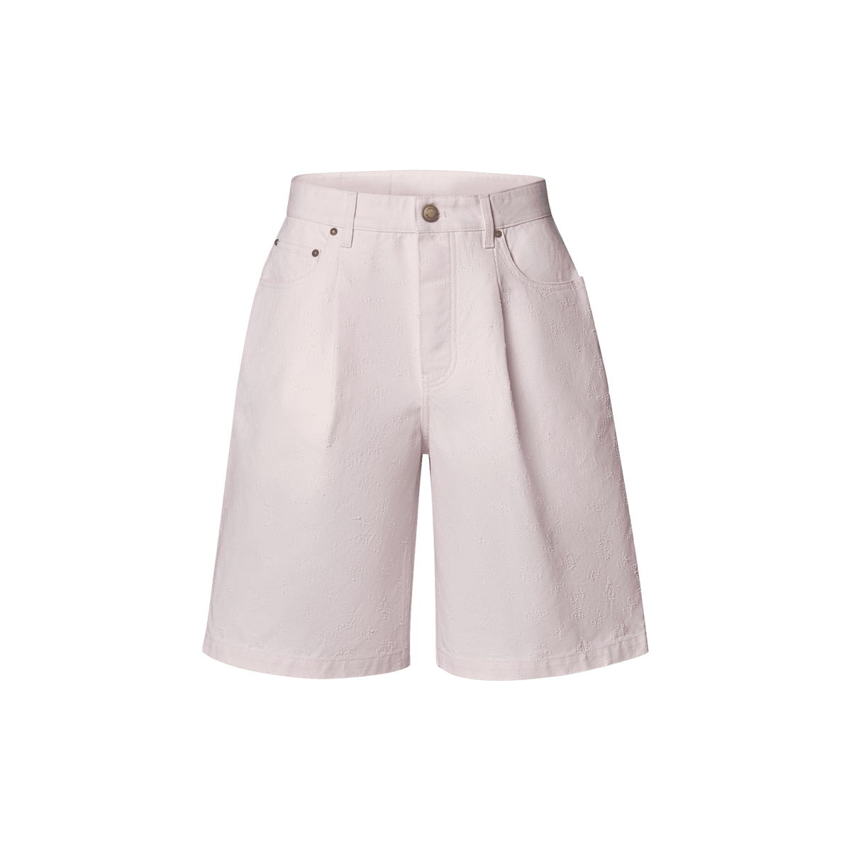 Men's Monogram Needle-Punched Tailored Denim Shorts