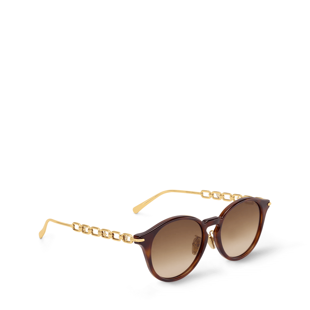 Women's Chain Two Round Sunglasses
