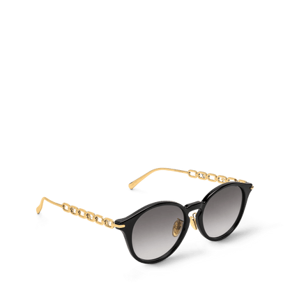 Women's Chain Two Round Sunglasses