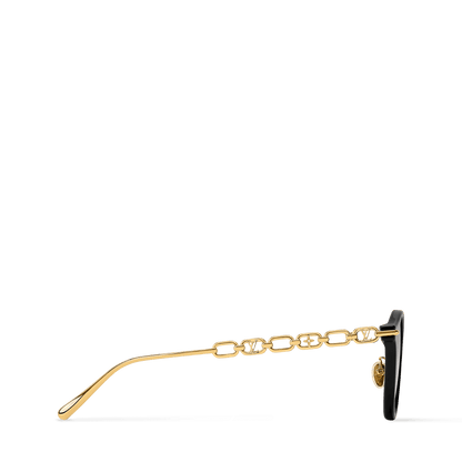 Women's Chain Two Round Sunglasses
