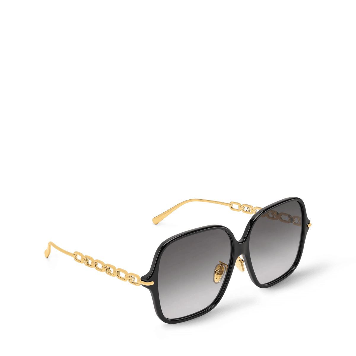 Women's Chain Two Oversize Square Sunglasses