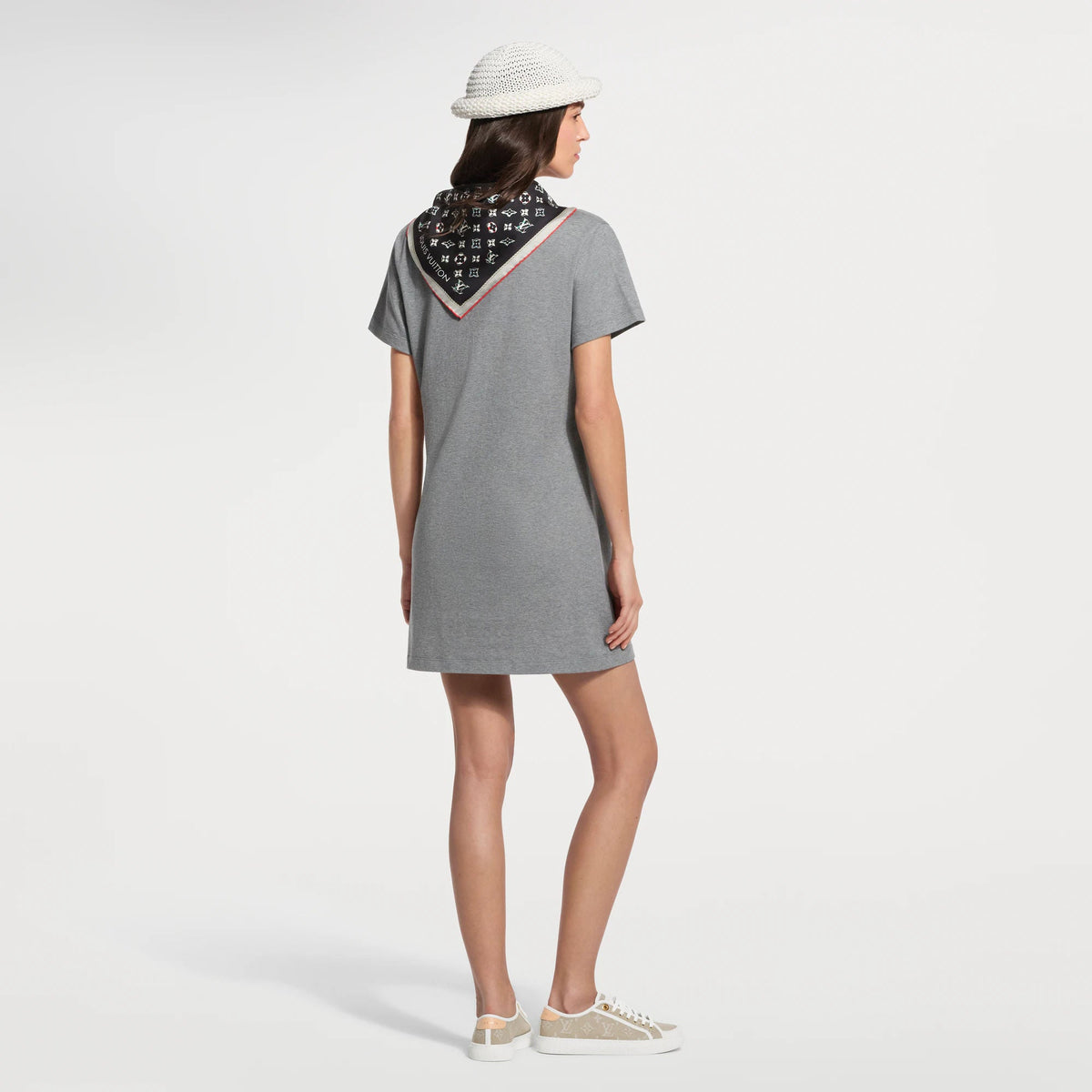 Women's Nautical Scarf T-Shirt Dress