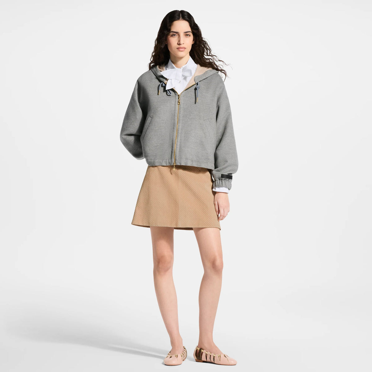Women's Nanogram Suede Mini Skirt