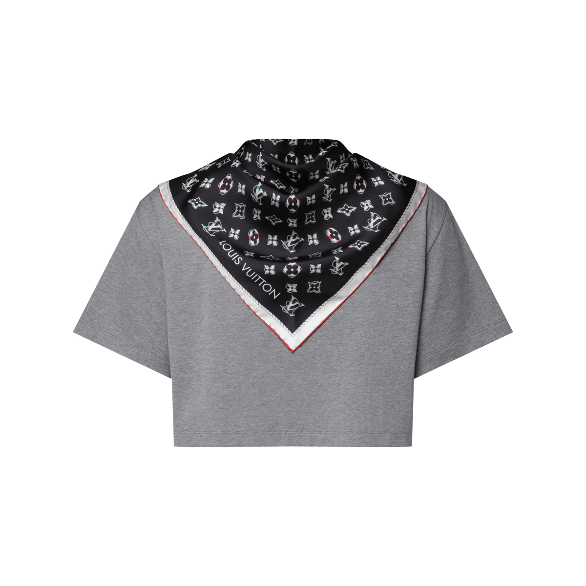 Women's Nautical Scarf Crop Top