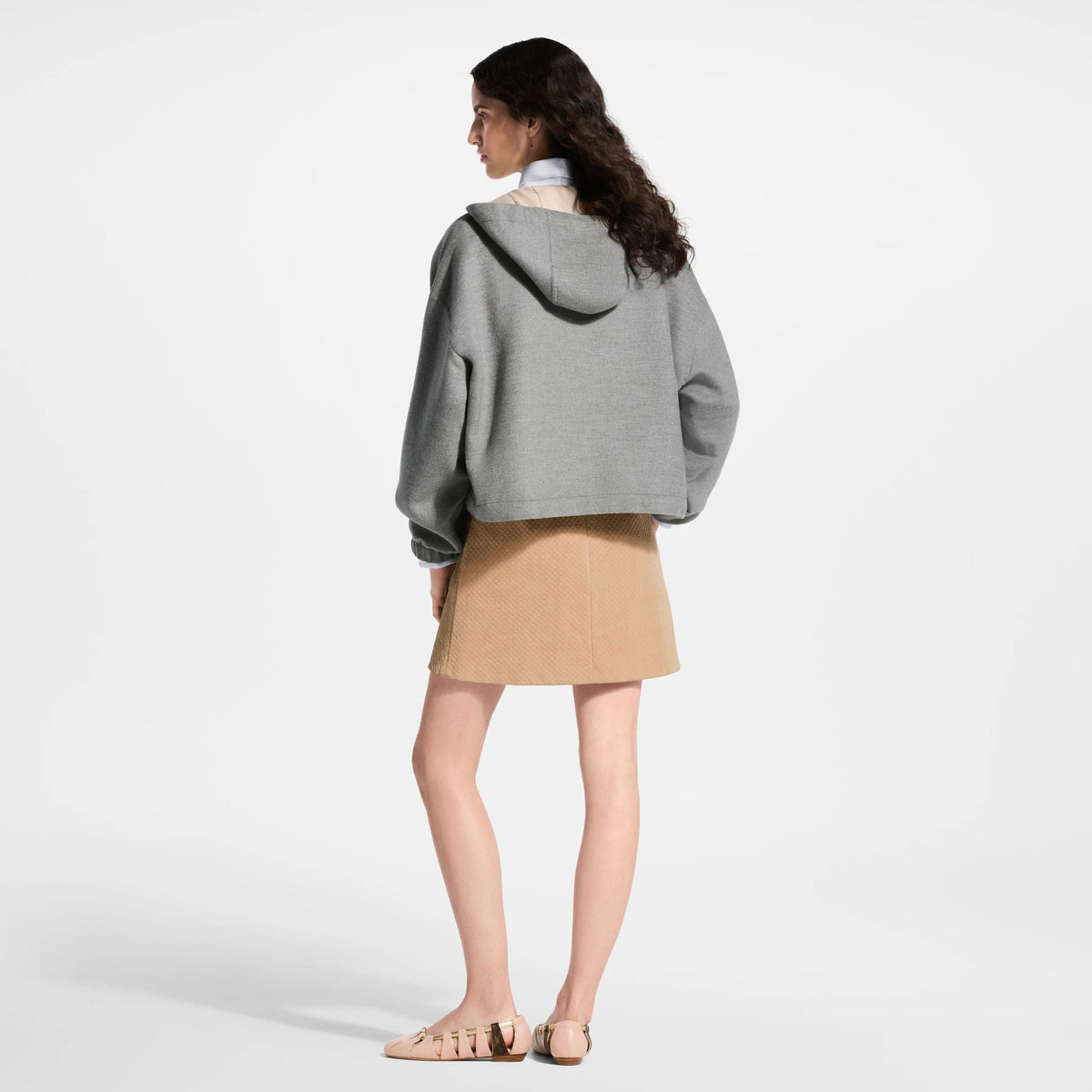 Women's Nanogram Suede Mini Skirt