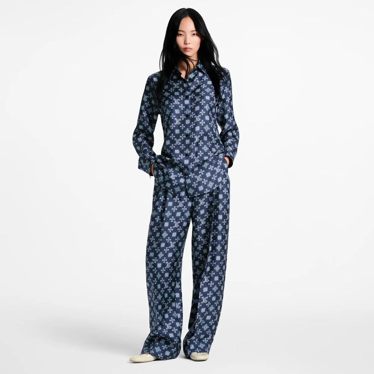 Women's Nouveau Monogram Silk Shirt