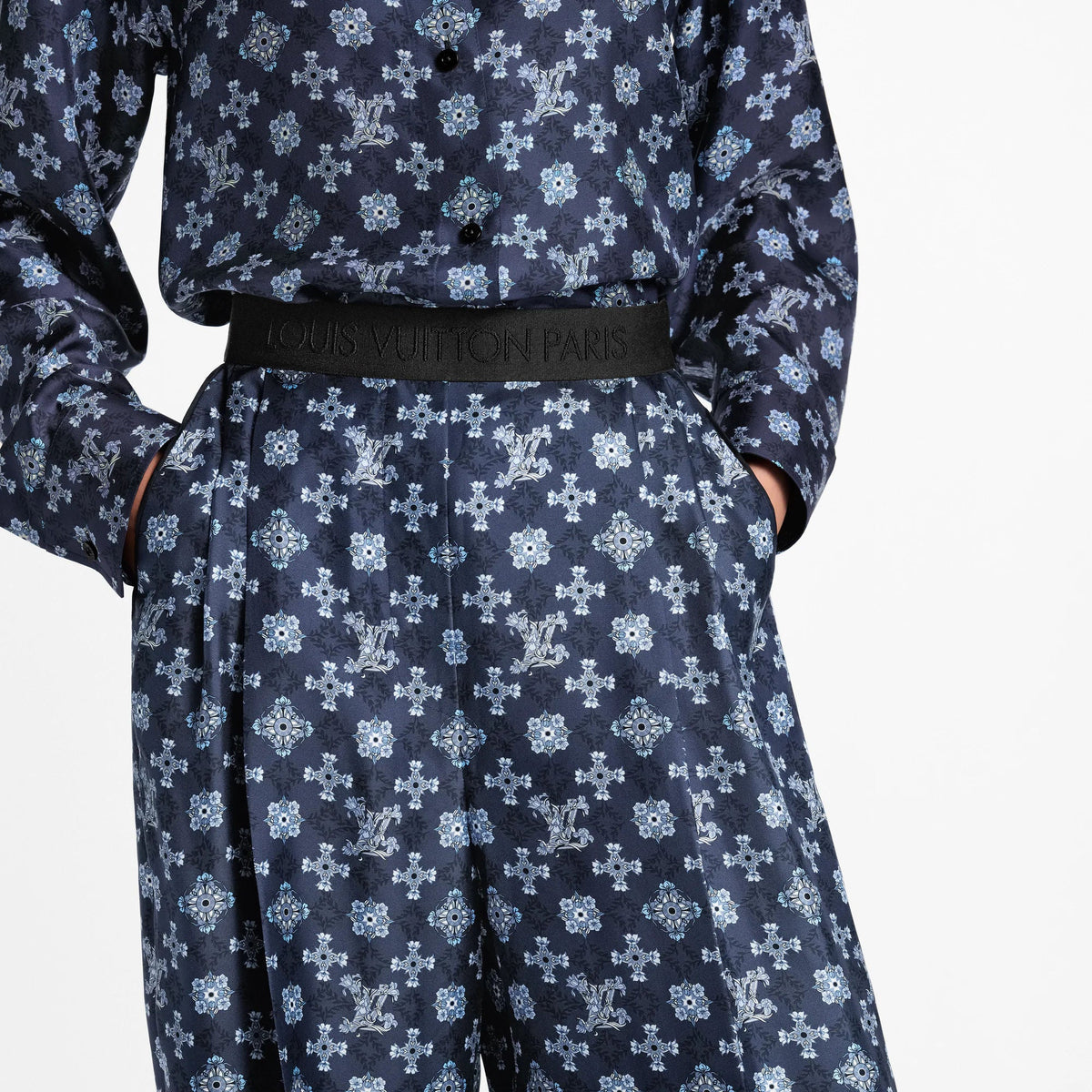 Women's Nouveau Monogram Tailored Wide-Leg Pants