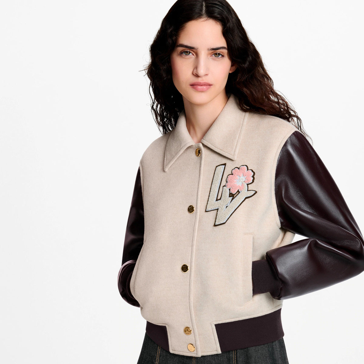 Women's Patch Varsity Jacket