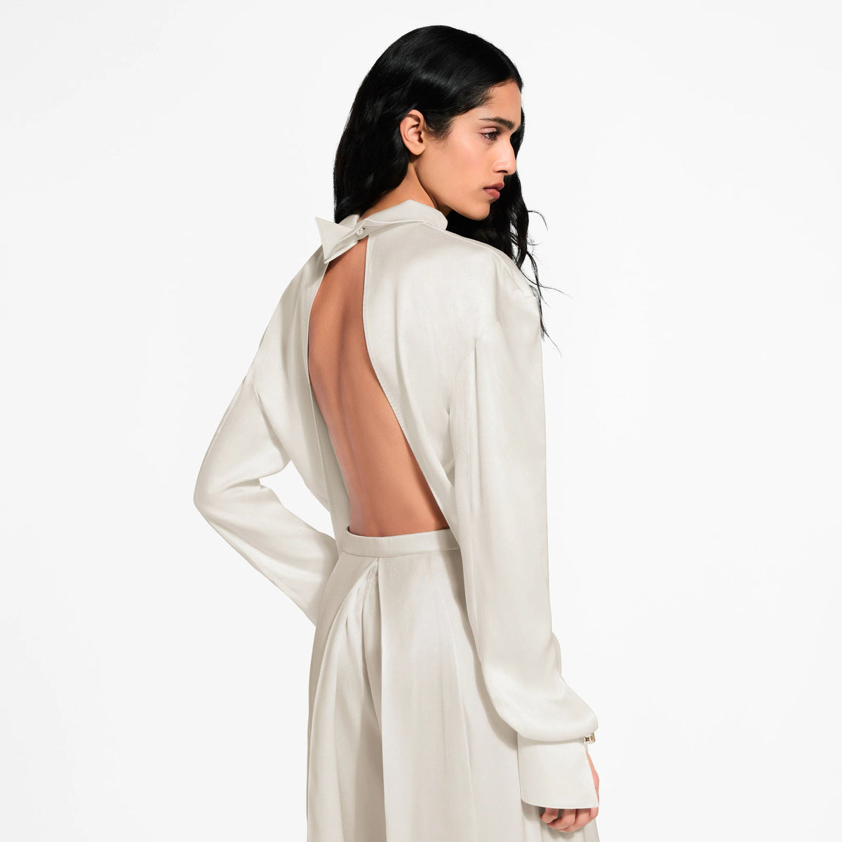 Women's Open Back Blouse