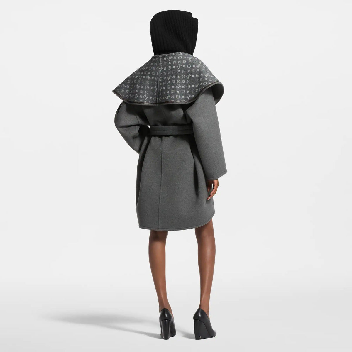 Women's Oversized Collar Wrap Coat