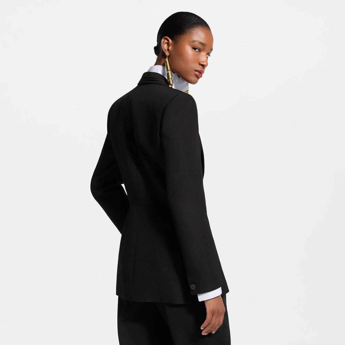 Women's Oversized Button Blazer