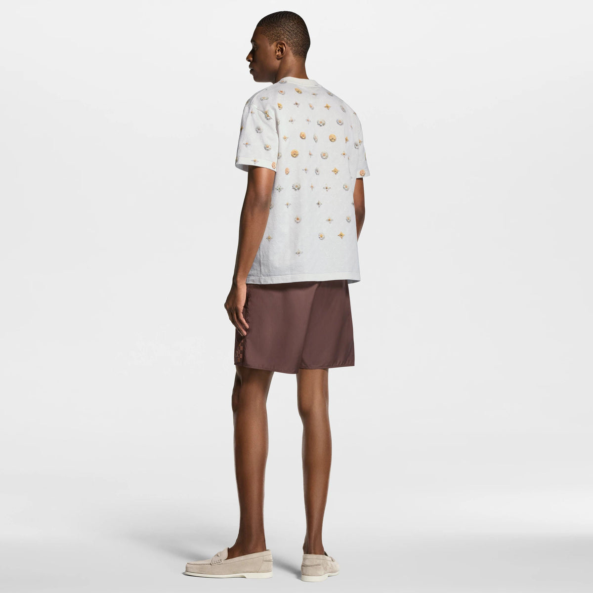 Men's Overprinted Monogram Jacquard T-Shirt