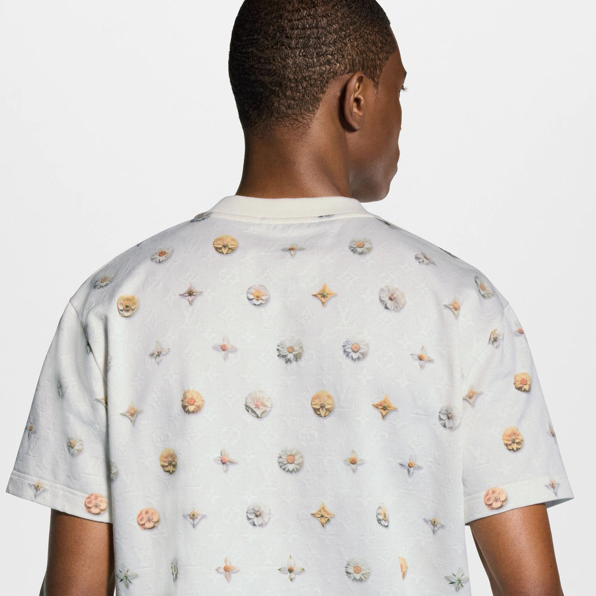 Men's Overprinted Monogram Jacquard T-Shirt