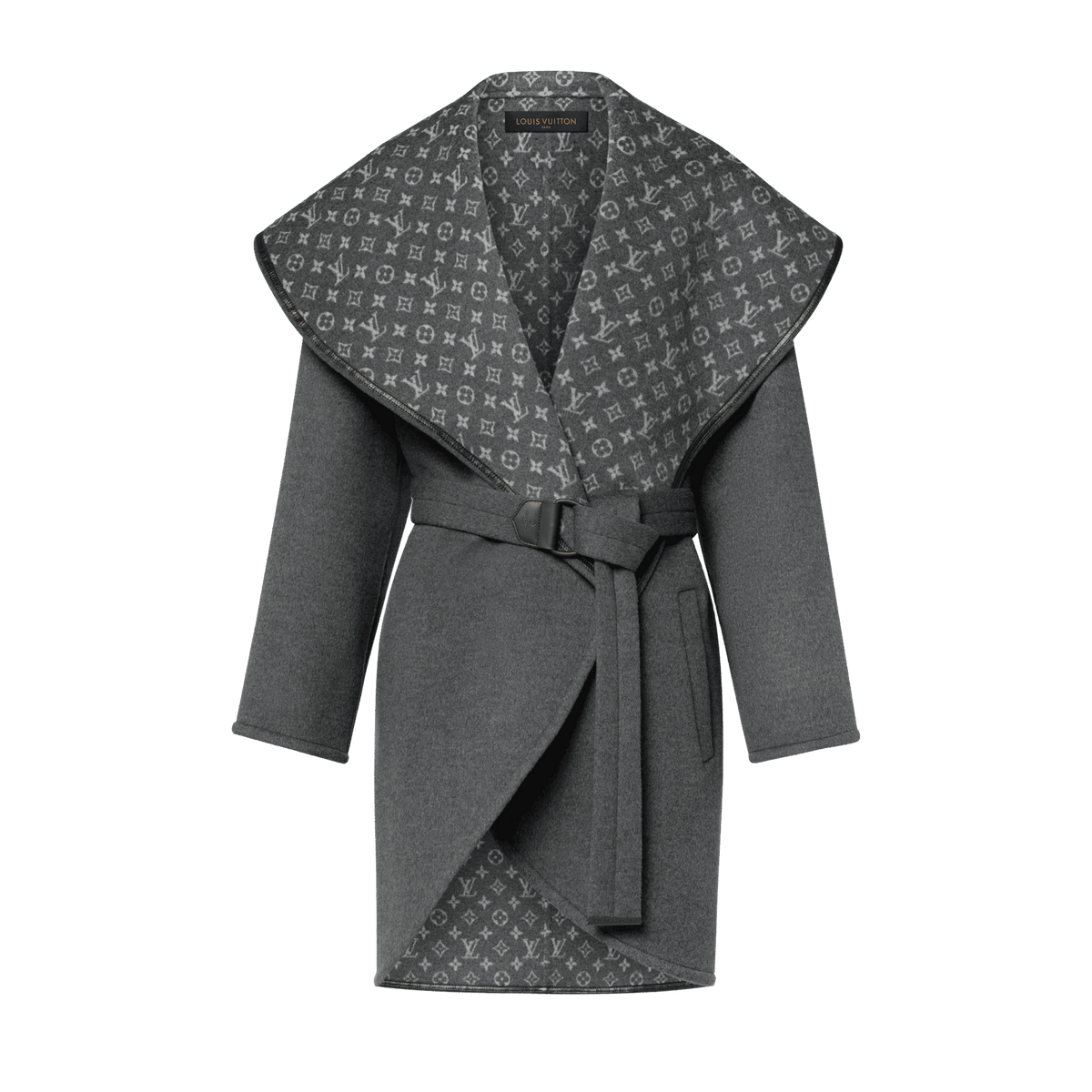 Women's Oversized Collar Wrap Coat