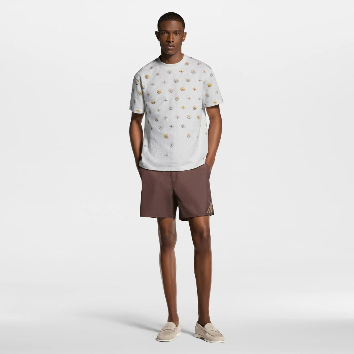 Men's Overprinted Monogram Jacquard T-Shirt