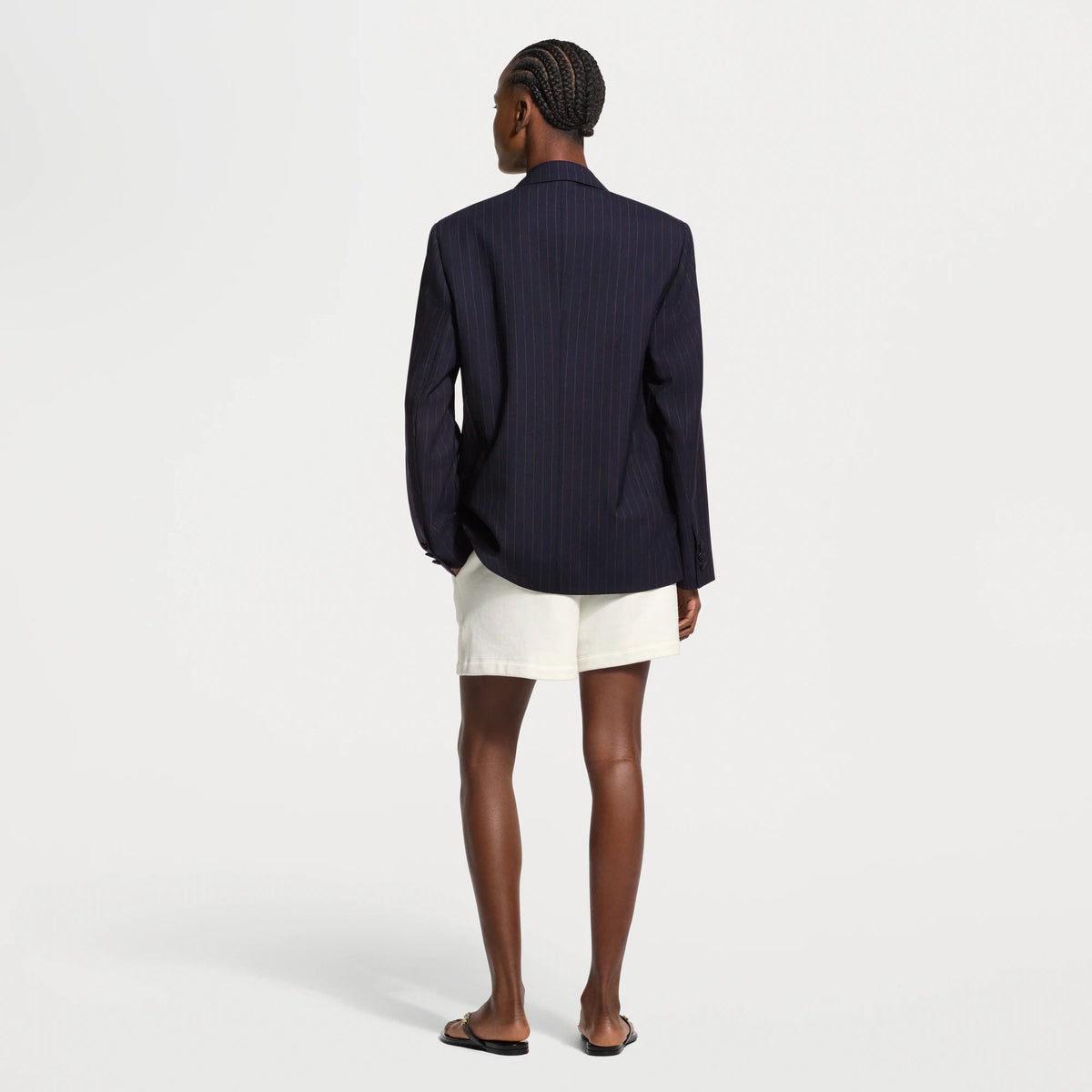 Women's Pinstriped Preppy Blazer