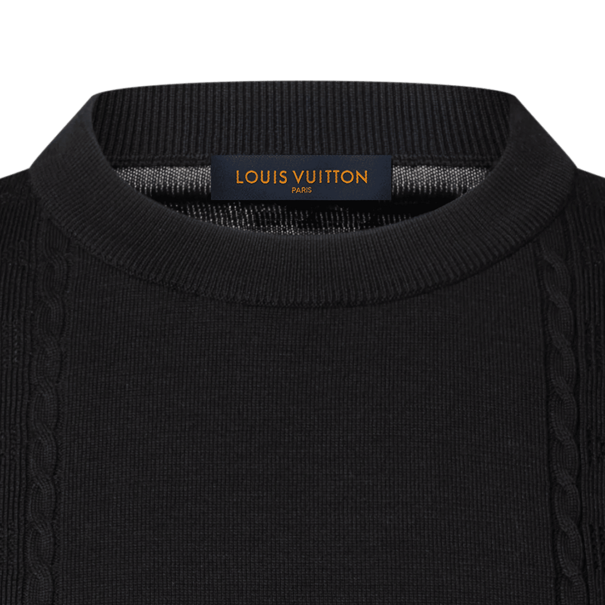 Men's Pointelle Cotton-Silk Long-Sleeved Crewneck