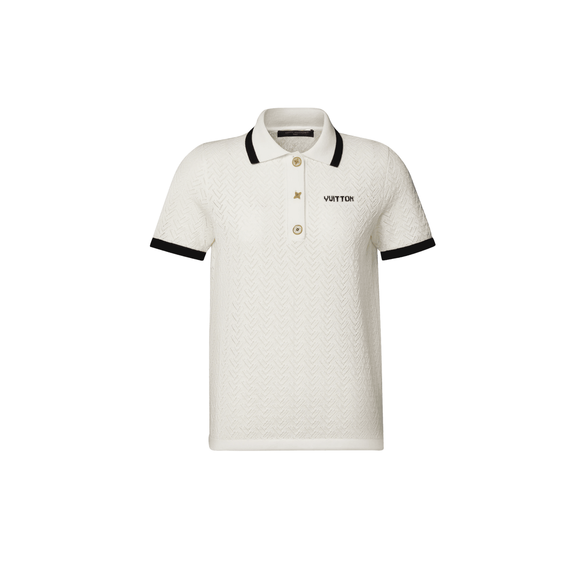 Women's Pointelle Polo Top