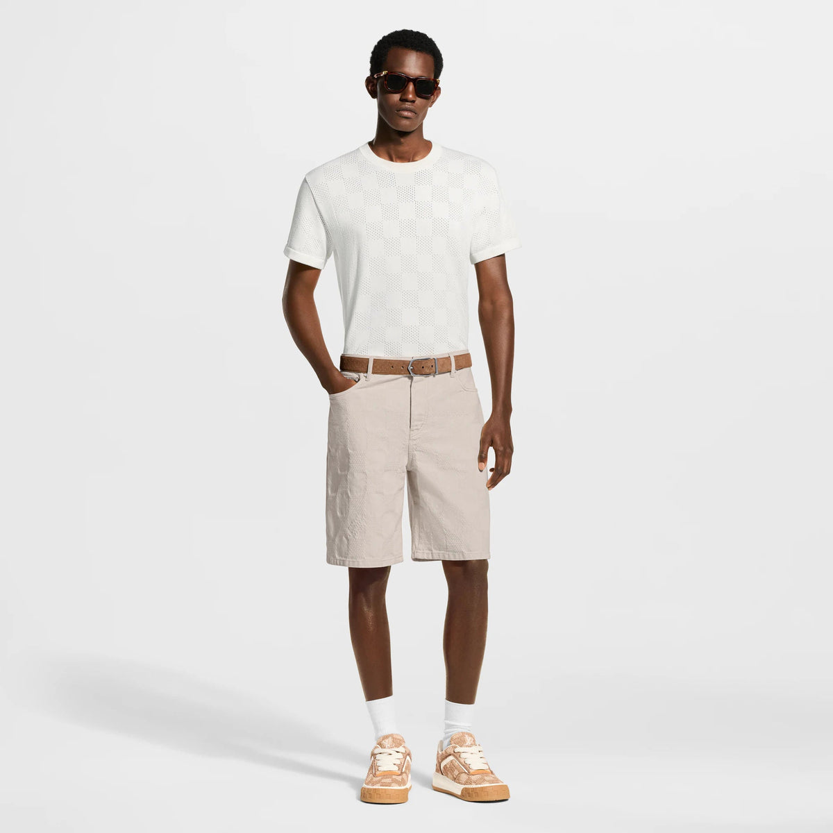 Men's Pointelle Signature Short-Sleeved Crewneck