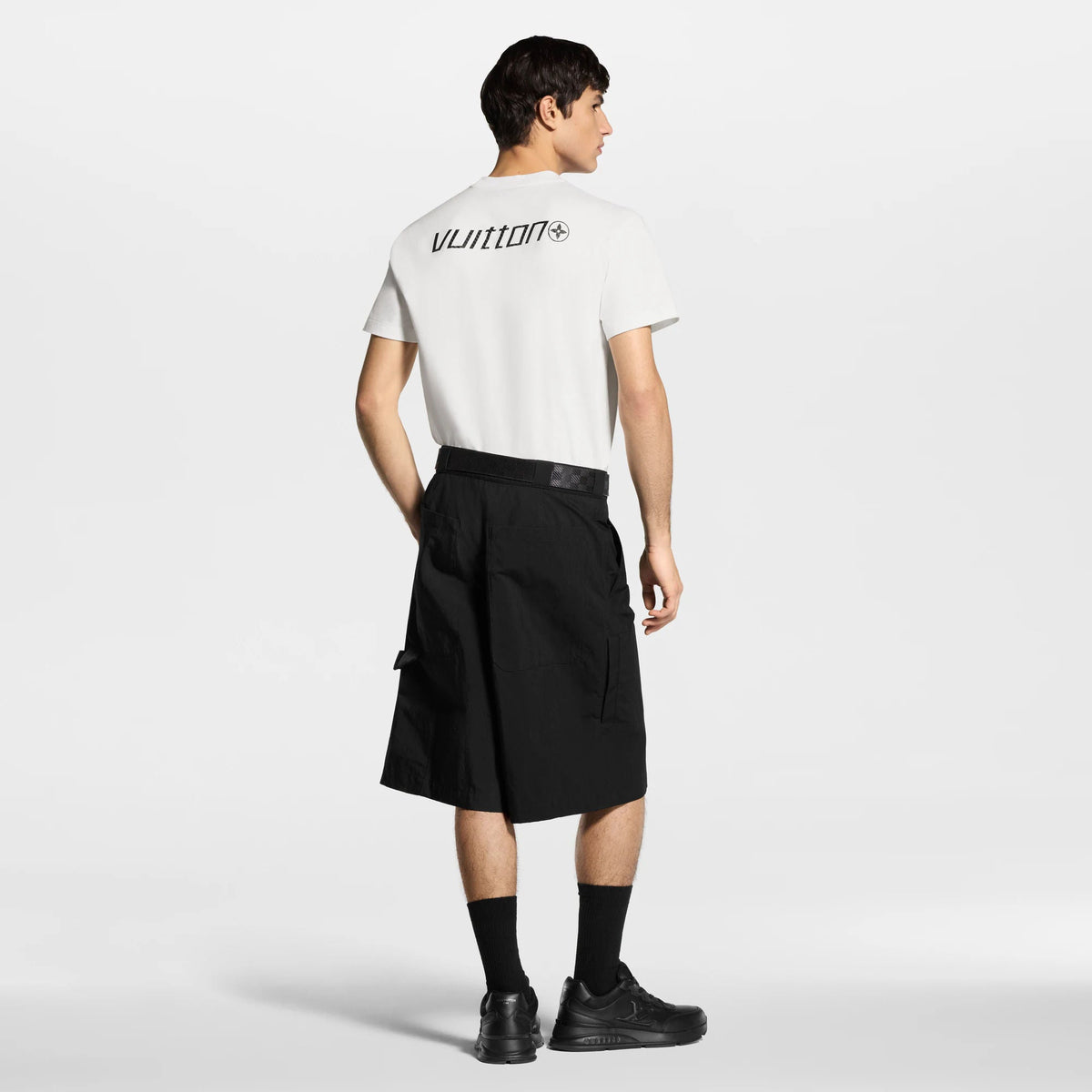 Men's Printed Signature Cotton Short-Sleeved Crewneck
