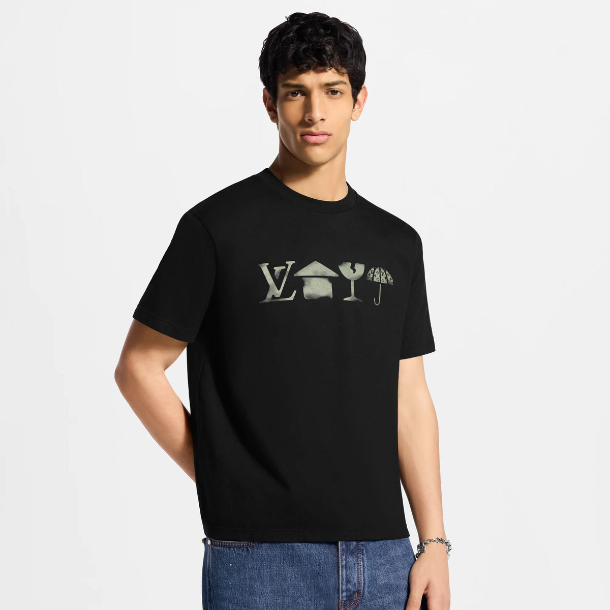 Men's Printed Signature Short-Sleeved T-Shirt
