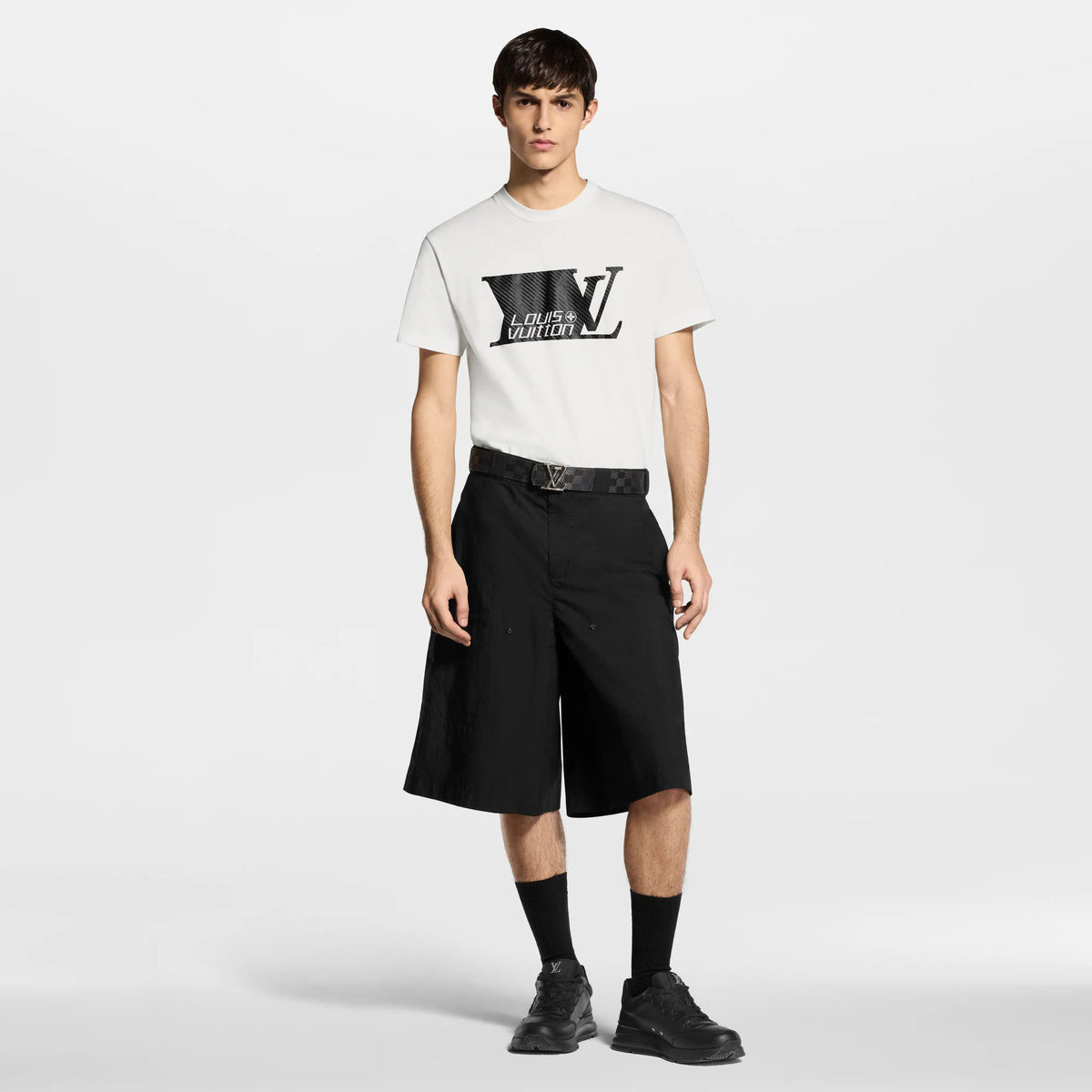 Men's Printed Signature Cotton Short-Sleeved Crewneck