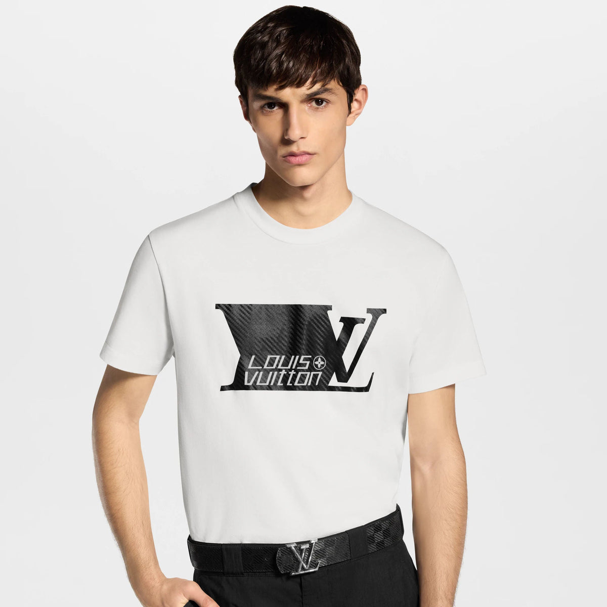 Men's Printed Signature Cotton Short-Sleeved Crewneck