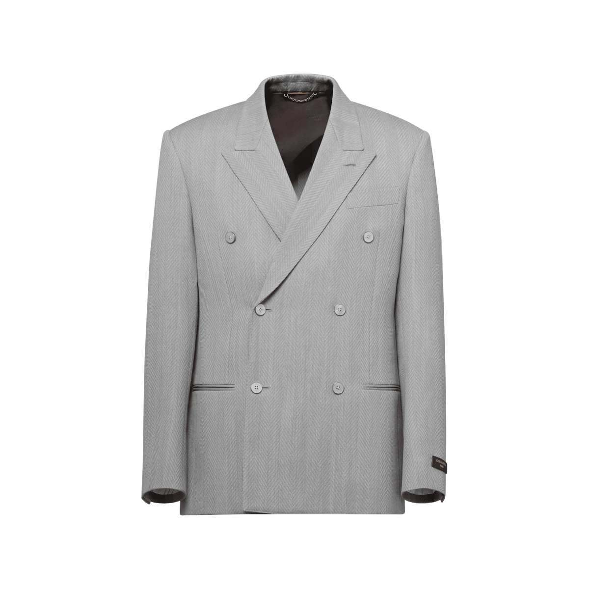 Men's Relaxed Reflective Double-Breasted Jacket