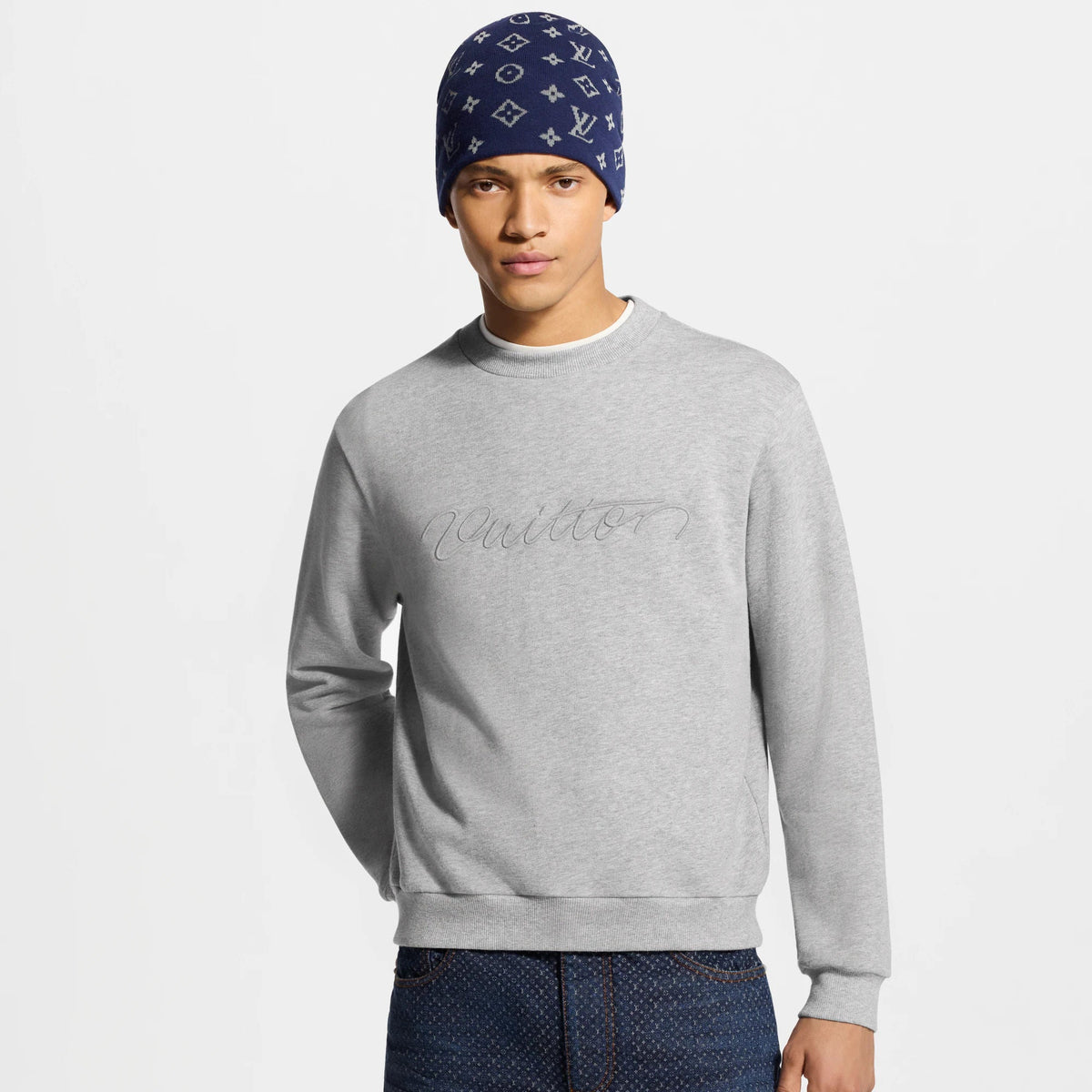 Men's Reflective Signature Embroidered Sweatshirt