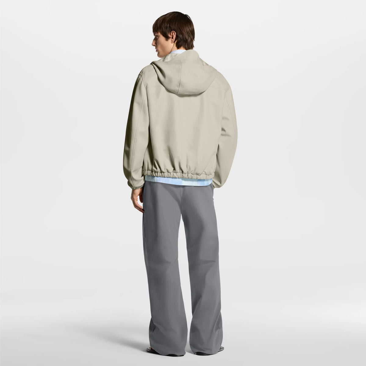 Men's Reversible Leather Hooded Blouson