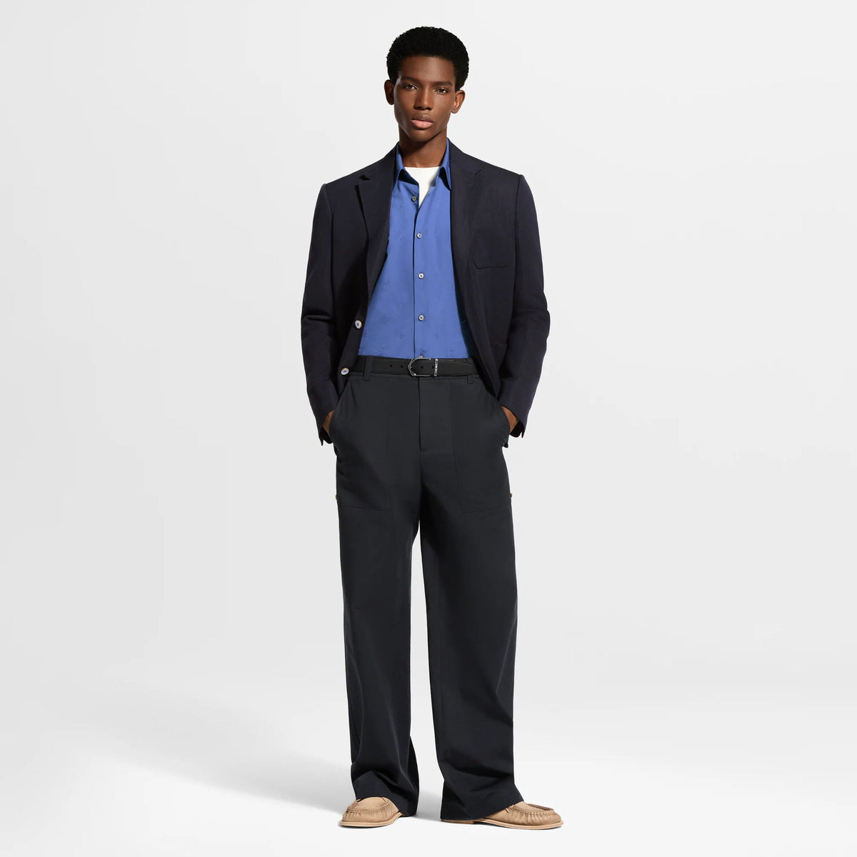 Men's Relaxed Pants With Embossed Signature