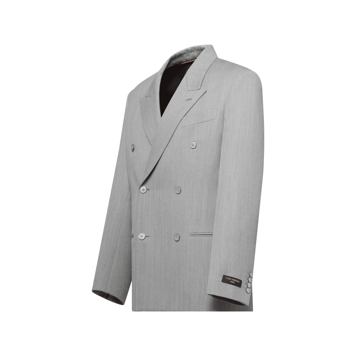 Men's Relaxed Reflective Double-Breasted Jacket